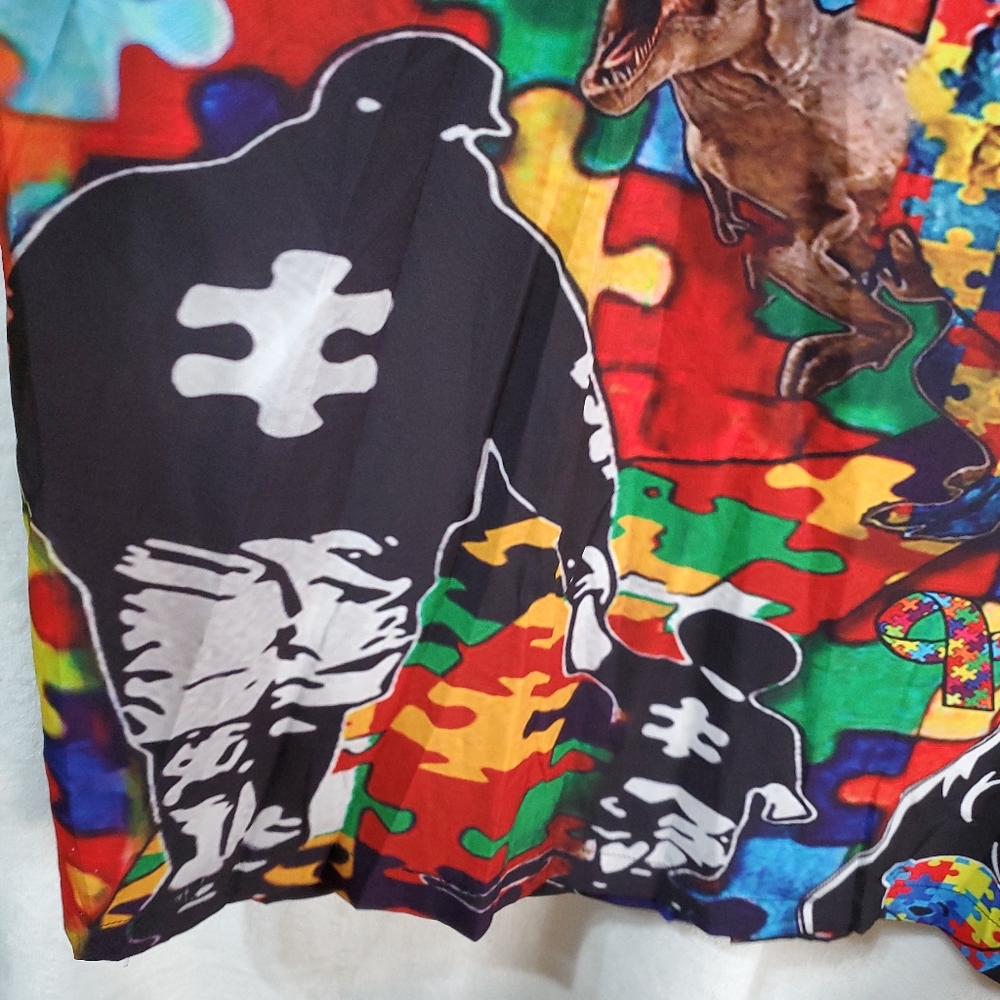 Autism Awareness Men's 3X It's OK To Be Different Hawaiian Shirt #M99 - Picture 9 of 9